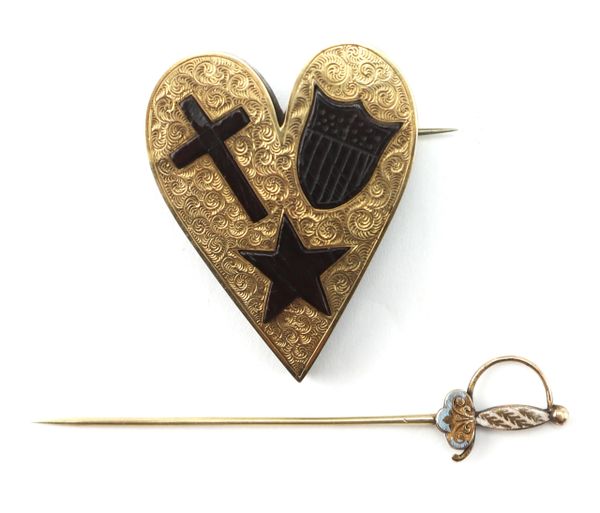 Gold Mourning Badge