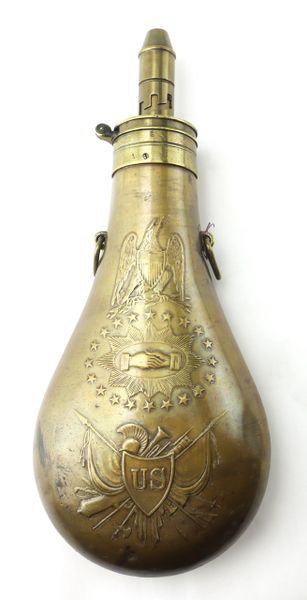 Batty & Sons 1850's Peace Flask US 1849 Mississippi Rifle Flask / SOLD