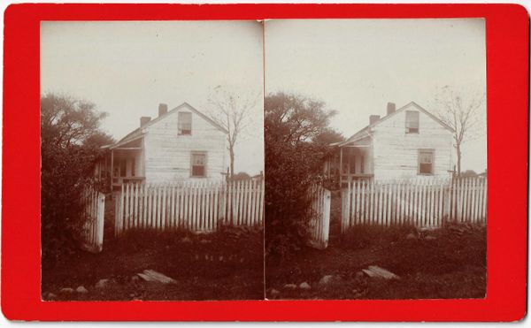 Stereoview of General Meade’s Headquarters at Gettysburg