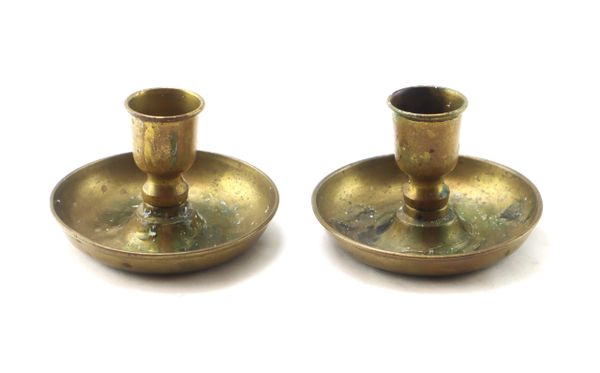 Civil War Travelling Candlesticks / SOLD