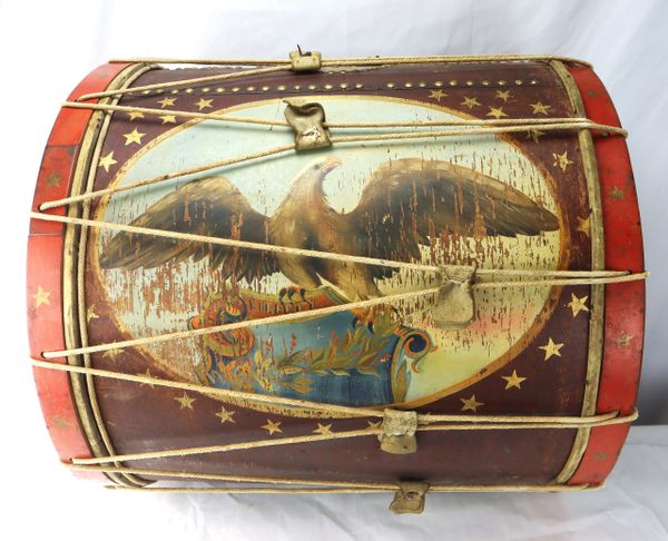 Eagle Bass Drum Incredible Example! / SOLD