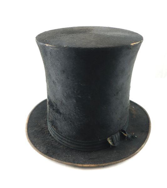 Civil War Era Beaver Skin Stovepipe Top Hat / SOLD