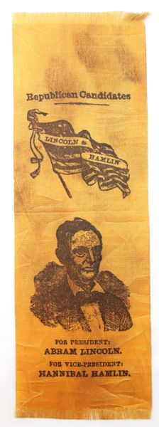 Abraham Lincoln Campaign Ribbon / SOLD