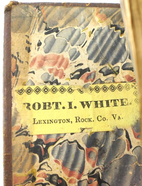 Confederate Identified Hymnbook Corporal Robert Irvine White