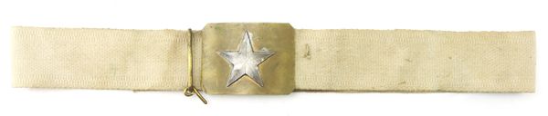 Wonderful Star Belt Plate on its Original Belt