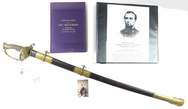 Presentation U.S. Model 1850 Staff and Field Officer's Sword Major John Higgins 143rd New York Infantry Regiment / ON-HOLD