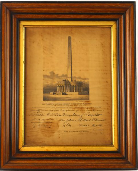 Certificate of Contribution to Build the Washington Monument