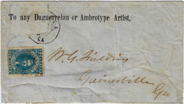 Confederate Photographer Envelope