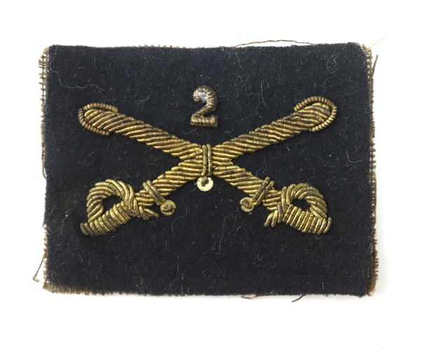 Embroidered Officer’s Cross Cavalry Insignia