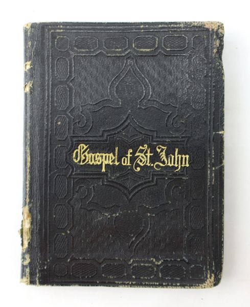 Civil War Era 1863 Miniature Gospel of St. John Bible / SOLD