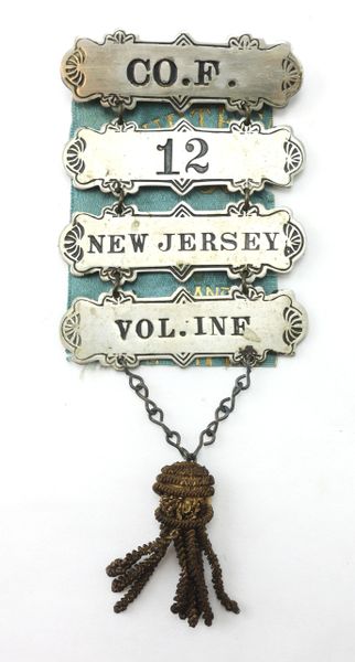 Ladder Badge for the 12th New Jersey Infantry Co. “F” Heavily Engaged at Gettysburg / SOLD