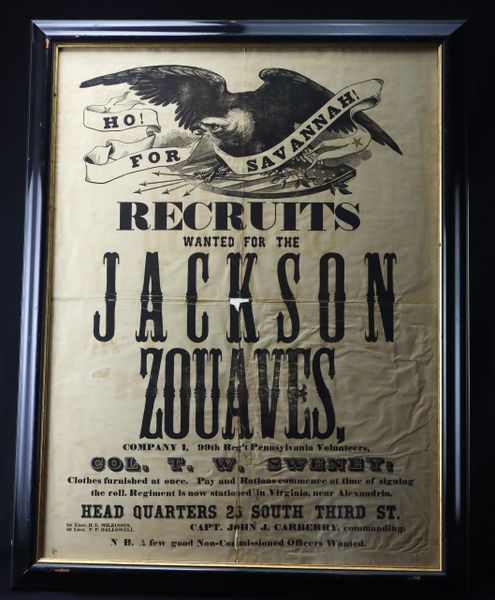 99th Pennsylvania Recruiting Broadside / SOLD