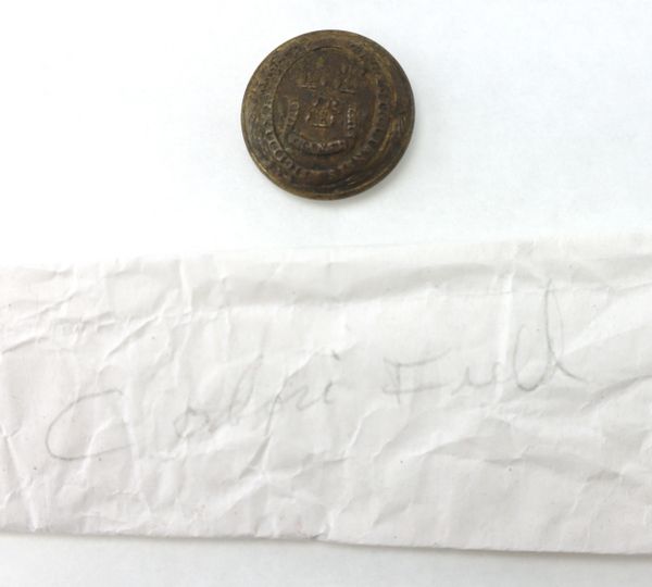 Connecticut Button from Coco Collection Recovered from Cordori Field / SOLD