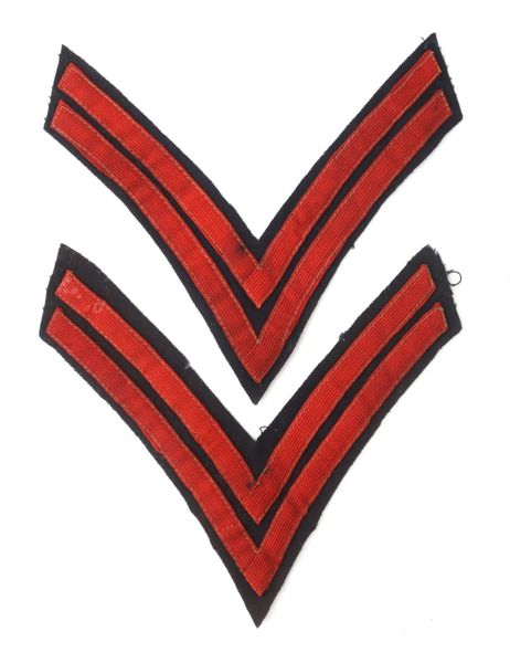 Original Civil War Federal Regulation Chevrons Artillery Corporal