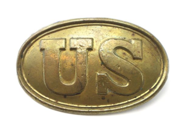 US Belt Plate with Arrowhead Hooks