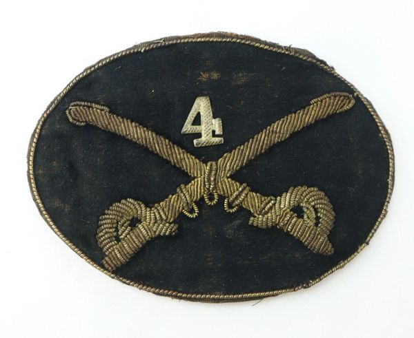 Embroidered Officer’s Cross Cavalry Insignia