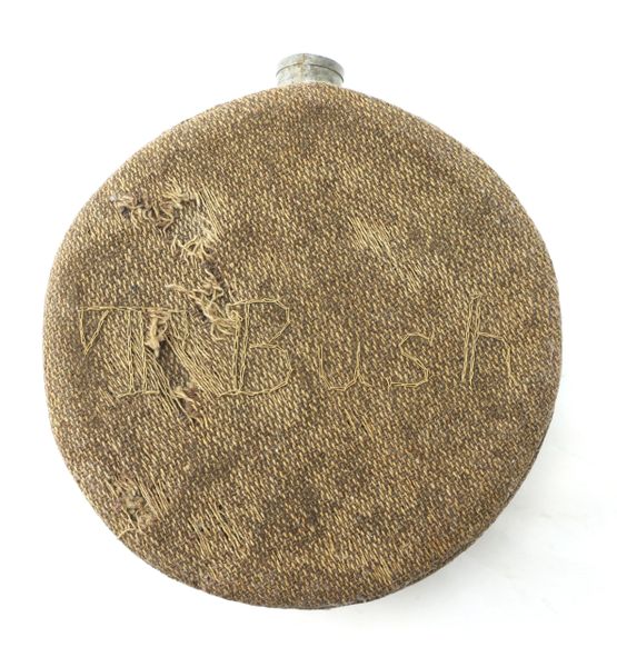 Great Identified Civil War Confederate Tin Drum Canteen / SOLD