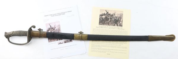 30th United States Colored Infantry - Mine Explosion Petersburg - “Presented to Capt. Wm. H. Jordan by the members of the Baltimore Military School as a token of respect, as a Military Teacher”