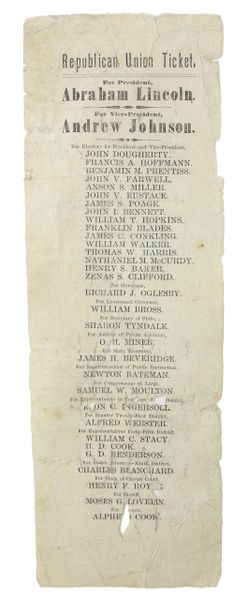 Republican Union Ticket / SOLD