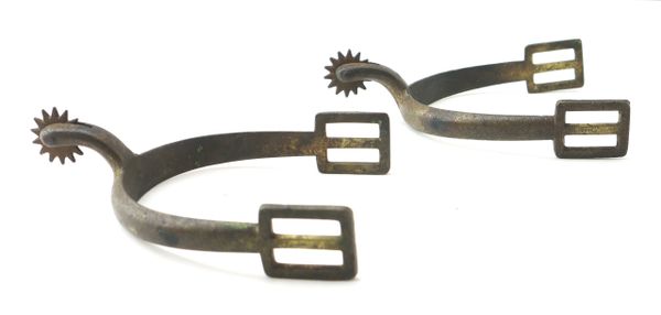 Wonderful Matching Pair of Civil War Calvary Spurs