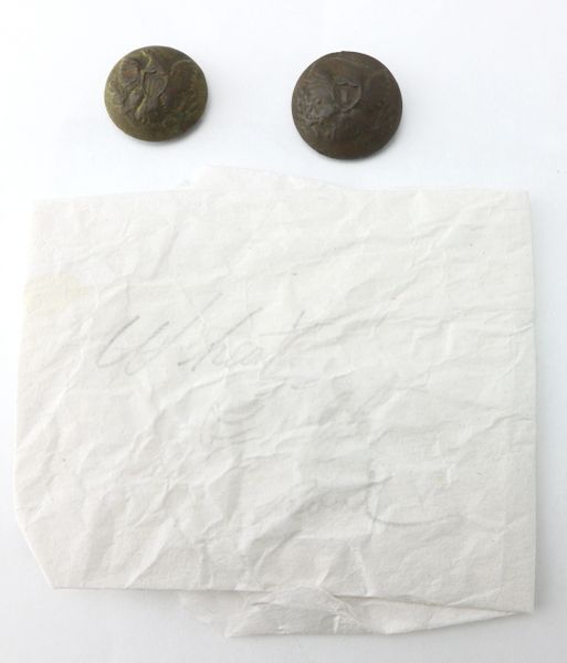 Infantry Officer and General Service Buttons Recovered from Wheatfield Rd, Gettysburg / SOLD