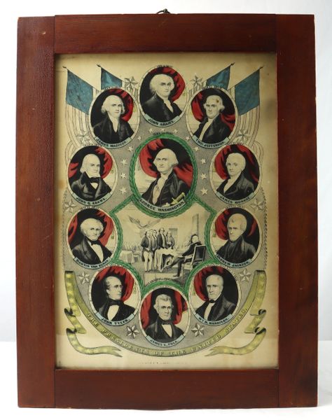 The Presidents of the United States by Currier & Ives / SOLD