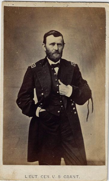 Ulysses S. Grant CDV Wearing Mourning Ribbon / SOLD