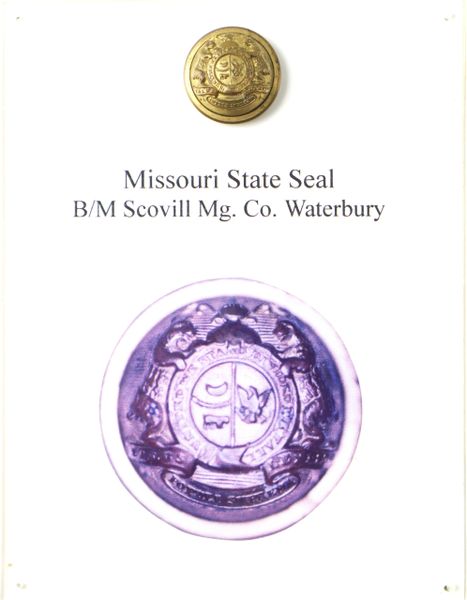 Missouri State Seal Coat Button