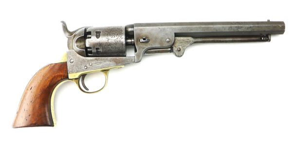 Colt 1851 Navy Brevete Revolver with Factory Engraving / SOLD