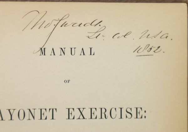 Bayonet Manual of Major General Thomas Swords