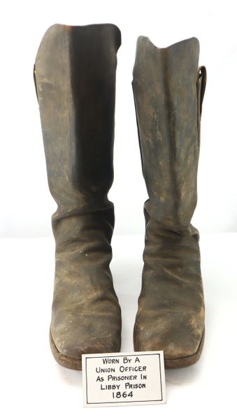 Civil War Boots Worn at Libby Prison