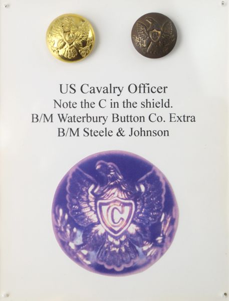U.S. Cavalry Officer Buttons Eagle “C” Buttons