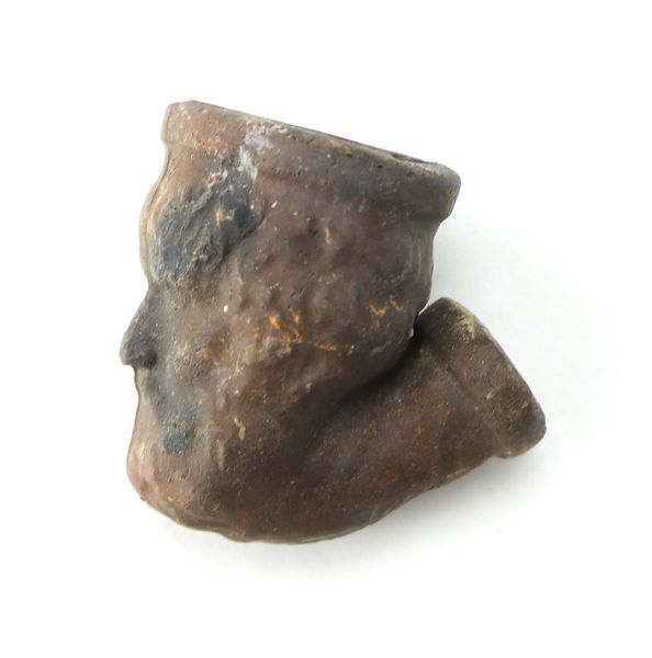 American Face Pipe, Grant Presidential Clay Trade Pipe, 1865-1870