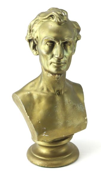 Vintage Abraham Lincoln Bust – Bronze-Tone Composition