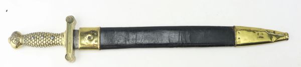 1833 U.S. Ames Artillery Short Sword with Scabbard