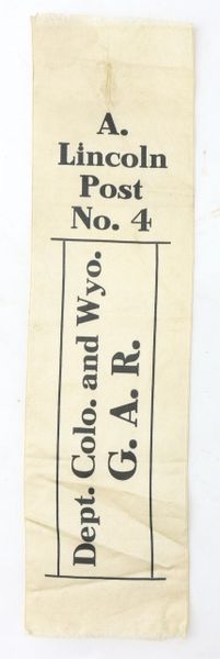 Abraham Lincoln Post No. 4, Department of Colorado and Wyoming