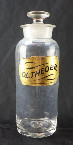 Apothecary Bottle – “OL. THEOBR.”