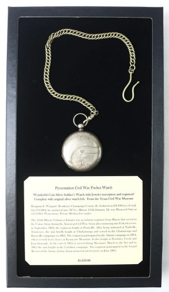 Presentation Civil War Pocket Watch