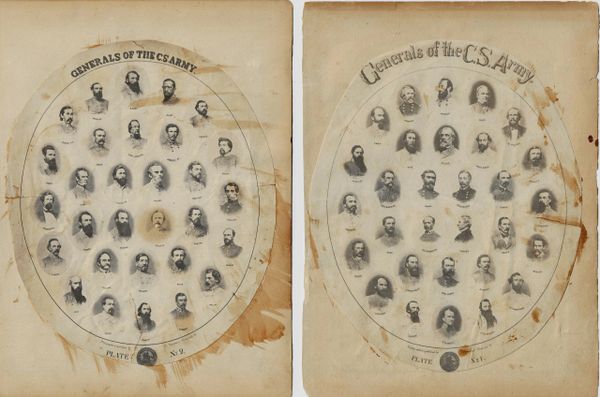 Generals of the C.S. Army” – Matched Pair of 19th-Century Confederate Portrait Prints (Plates No. 1 & No. 2)