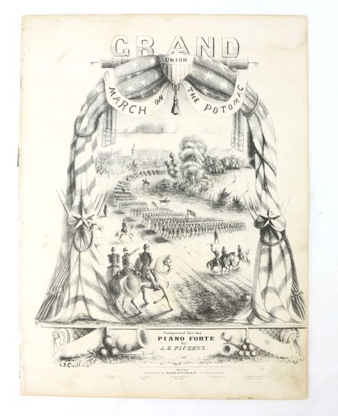 Grand March on the Potomac” – Union Patriotic Sheet Music, ca. 1860s