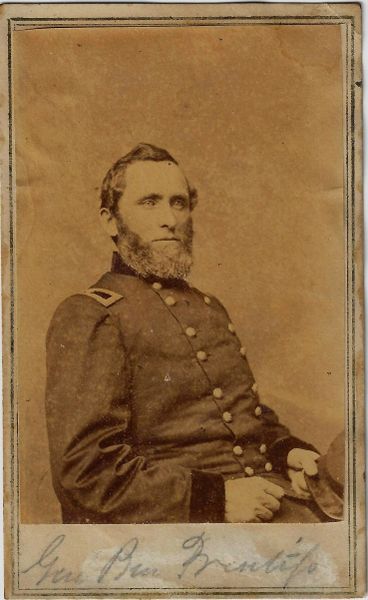 CDV of Union General Benjamin Prentiss –Famous for the Battle of Shiloh