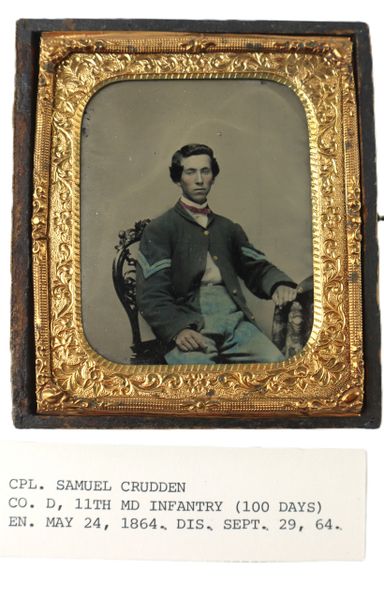 Identified Civil War Tintype – Cpl. Samuel Crudden, 117th Maryland Infantry