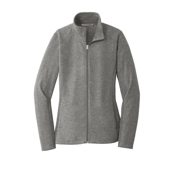 Port Authority Ladies Heather Microfleece Full-Zip Jacket