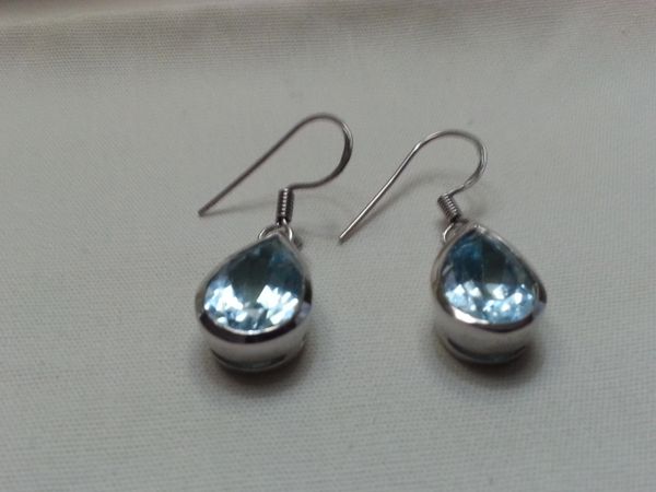 Blue Topaz Earrings