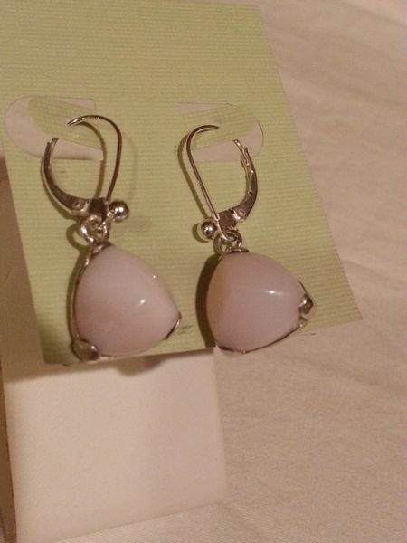 Pink Opal Earrings