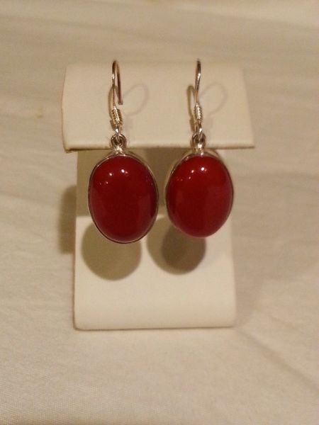 Red Coral Earrings