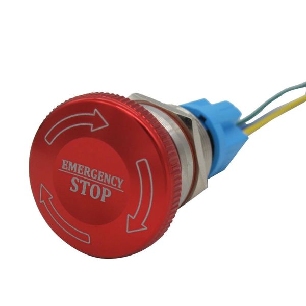 Billet E-Stop Style Mini Remote Kill Switch w/ wiring | RaceWire Solutions