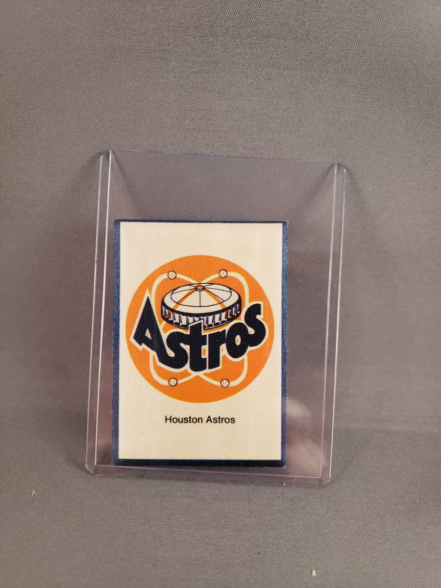 (2) Houston Astros Vintage Embroidered Iron On Patches Patch Lot 3” X 3”