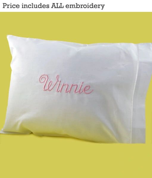 Personalized Linen Baby Pillow - My Embroidered Gifts