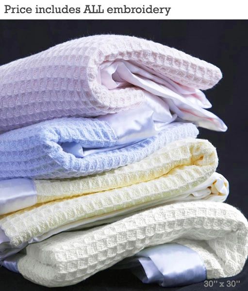 White cotton baby blanket hot sale